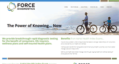 Desktop Screenshot of forcediagnostics.com